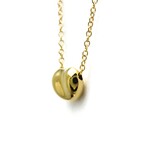 Tiffany & Co. // 18k Yellow Gold Bean Extra Mini Pendant Necklace // 15.94" // Store Display