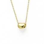 Tiffany & Co. // 18k Yellow Gold Bean Extra Mini Pendant Necklace // 15.94" // Store Display