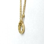 Cartier // 18k Yellow Gold Love Circle Diamond Pendant Necklace // 14.96"-16.14" // Store Display