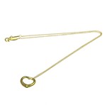 Tiffany & Co. // 18k Yellow Gold Open Heart Diamond Pendant Necklace // 15.74" // Store Display