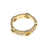 Gucci // 18k Yellow Gold Interlocking G Diamond Ring // Ring Size: 5 // Store Display