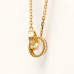 Cartier // 18k Rose Gold Baby Love Diamond Pendant Necklace // 17.51" // Store Display