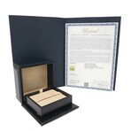 Chopard // 18k Yellow Gold Happy Heart Diamond + Mother of Pearl Earrings // Store Display