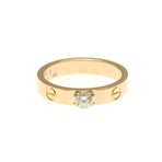 Cartier // 18k Rose Gold Mini Love Diamond Ring // Ring Size: 6 // Store Display