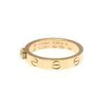 Cartier // 18k Rose Gold Mini Love Diamond Ring // Ring Size: 6 // Store Display