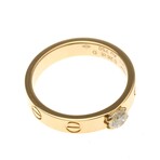 Cartier // 18k Rose Gold Mini Love Diamond Ring // Ring Size: 6 // Store Display