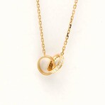 Cartier // 18k Rose Gold Baby Love Diamond Pendant Necklace // 17.51" // Store Display