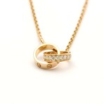 Cartier // 18k Rose Gold Baby Love Diamond Pendant Necklace // 17.51" // Store Display