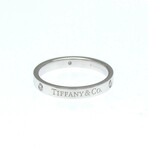 Tiffany & Co. // Platinum Flat Diamond Ring // Ring Size: 8 // Store Display