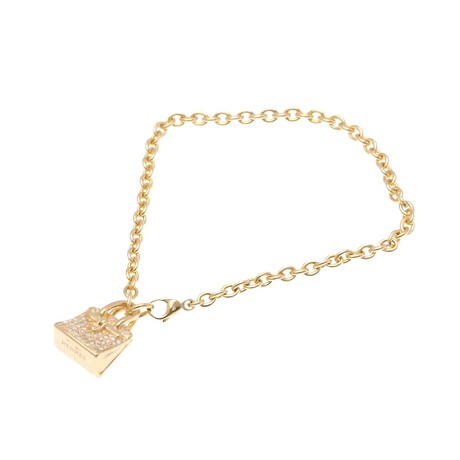Hermes // 18k Rose Gold Amulettes Kelly Charm Diamond Bracelet // 6.29" // Store Display