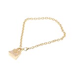 Hermes // 18k Rose Gold Amulettes Kelly Charm Diamond Bracelet // 6.29" // Store Display