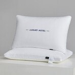 Pure Cotton Luxury Hotel Pillow Duo (Single-piped)