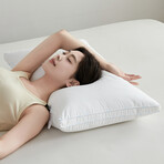 Pure Cotton Luxury Hotel Pillow Duo (Single-piped)