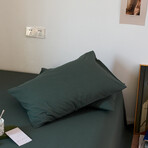 Pure Cotton 2 Piece Pillowcase Set  (Avocado)