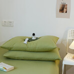 Pure Cotton 2 Piece Pillowcase Set  (Avocado)