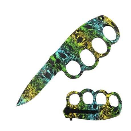 Spring Assisted Trench Knife // SE-511GN (Camo Cobra)