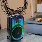 Portable Bluetooth 12" Party Speaker with Flame Lighting
