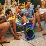 Portable Bluetooth 12" Party Speaker with Flame Lighting