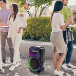 Portable Bluetooth 12" Party Speaker with Flame Lighting