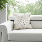 Forest Cowhide Silver Foil Pillow