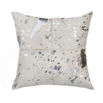 Forest Cowhide Silver Foil Pillow