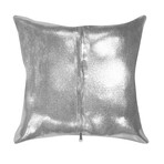 Forest Cowhide Silver Foil Pillow