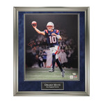 Drake Maye // NE Patriots // Signed Photo + Framed // Throw