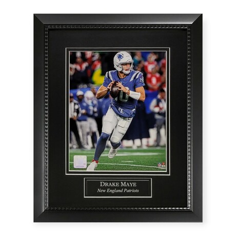 Drake Maye // NE Patriots // Unsigned Photo + Framed // Rival Pass