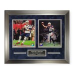 Drake Maye & Tom Brady // Unsigned Collage + Framed