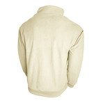 Stand Up Collar Corduroy w/ Chest Pocket Pullover // Khaki (S)