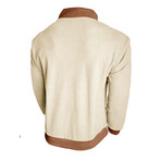 Stand Up Collar Corduroy Pullover // Apricot (L)
