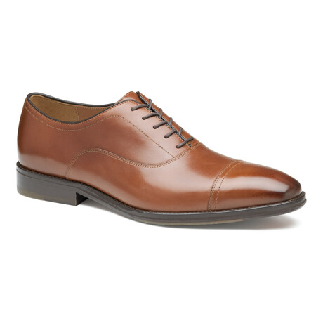 Italian Leather Sullivan Cap Toe Oxfords // Tan (8)