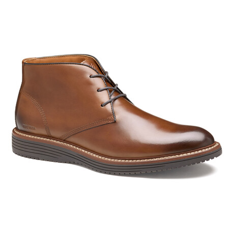 Leather Upton Chukka Boots // Tan (8)