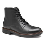 European Leather Latham Cap Toe Boots // Black (8)