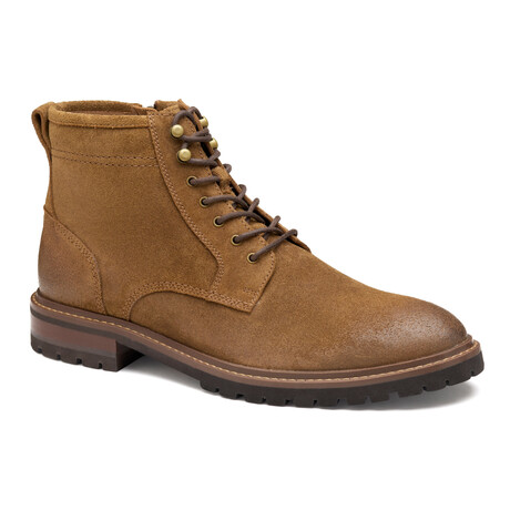 Suede Barrett Plain Toe Boots // Snuff (8)