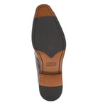 Brush-Off Houndstooth Leather Sullivan Wingtip Derbys // Mahogany (8)