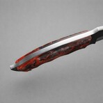 The Terra Mark // Tanto // Red & Black Acrylic Epoxy Resin