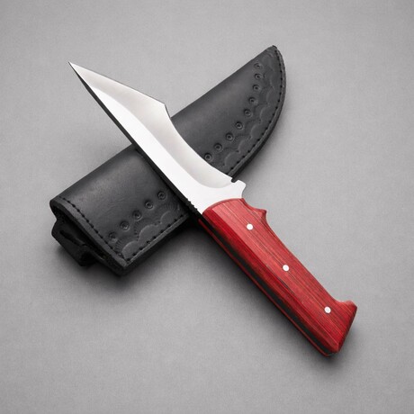 The Ridge Crafter // American Tanto // Red Dense Wood