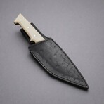 The Flamesteed // American Tanto // White Acrylic Epoxy Resin