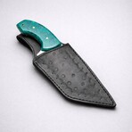 The Timberline X // Tanto // Green Acrylic Epoxy Resin