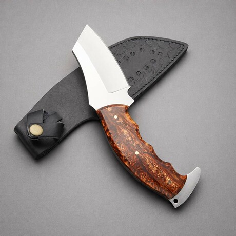 The Bush Hammer // Tanto // Brown Acrylic Epoxy Resin