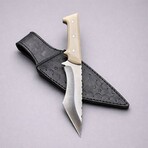 The Flamesteed // American Tanto // White Acrylic Epoxy Resin