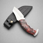 The Terra Mark // Tanto // Red & Black Acrylic Epoxy Resin
