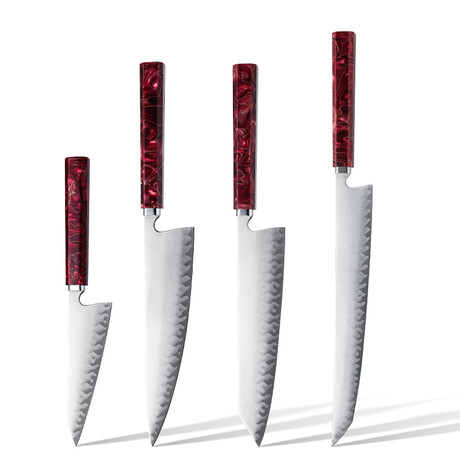 Ember 4-Piece High Carbon Steel Kitchen Knife Set