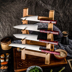 Ember 4-Piece High Carbon Steel Kitchen Knife Set