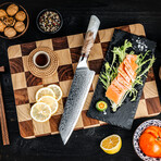 Fjord 6-Piece Japanese Damascus Kitchen Knife Set