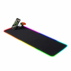 3-in-1 Wireless Charging Mouse Pad with RGB Lighting