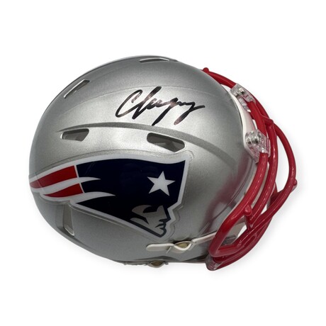 Christian Gonzalez // NE Patriots // Signed Mini Helmet
