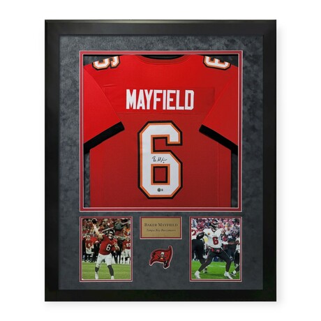 Baker Mayfield // TB Buccaneers // Signed Jersey + Framed