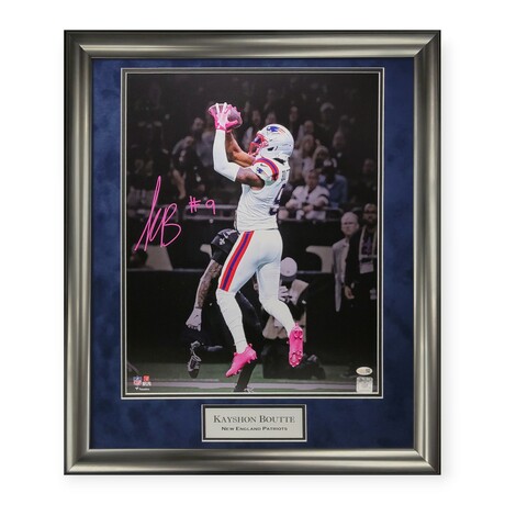 Kayshon Boutte // NE Patriots // Signed Photo + Framed
